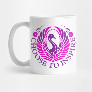 Choose to Inspire pink theme Mug